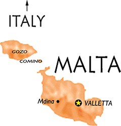 Map Malta Map Malta