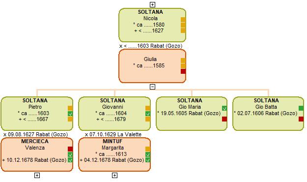 Family tree of Nicola SOLTANA